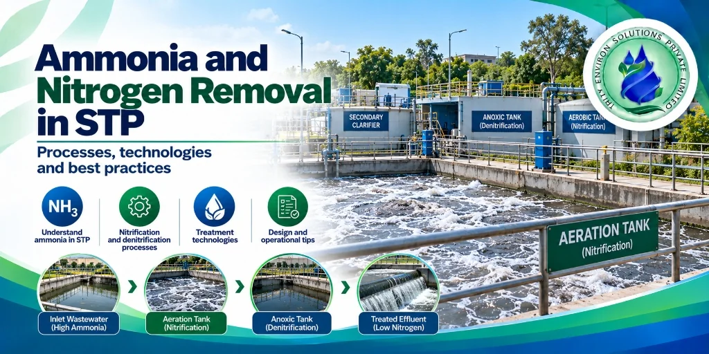 Ammonia and Nitrogen Removal in STP