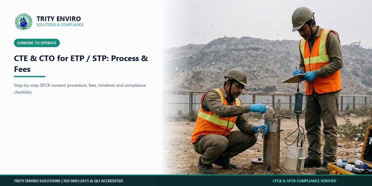CTE and CTO for ETP and STP: Process, Documents, Fees and Common Rejection Reasons