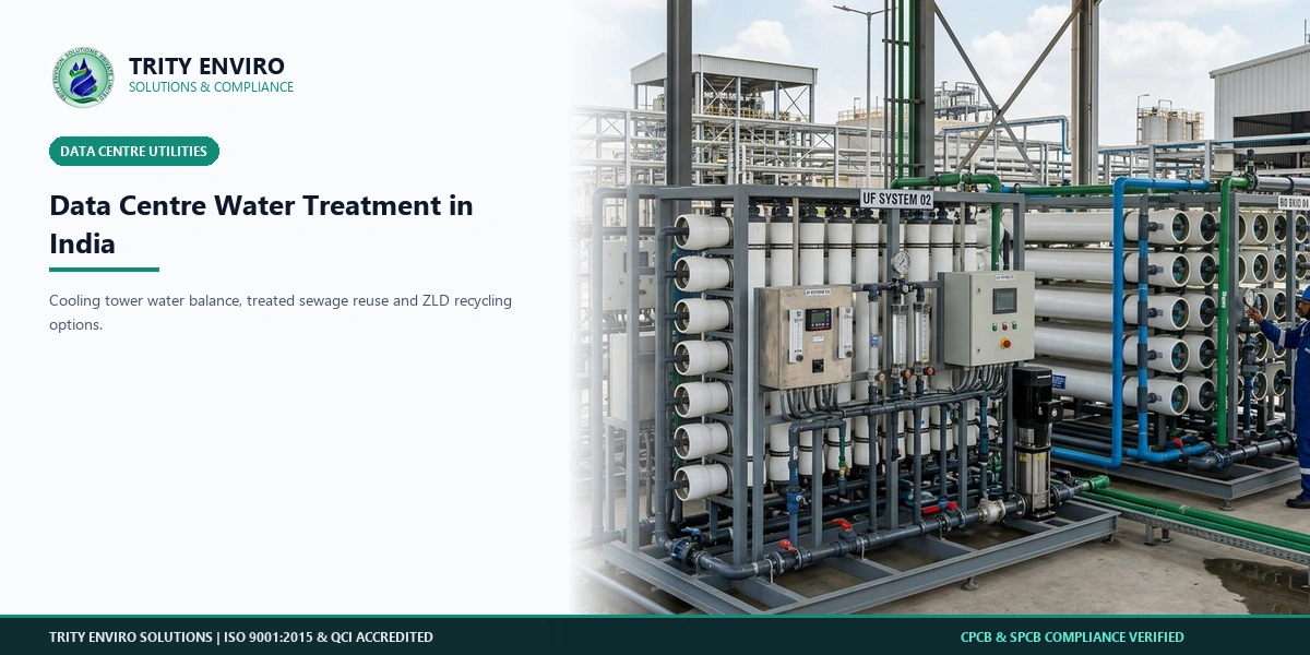 Data Centre Water Treatment in India: Cooling Water, Treated Sewage Reuse and ZLD Options