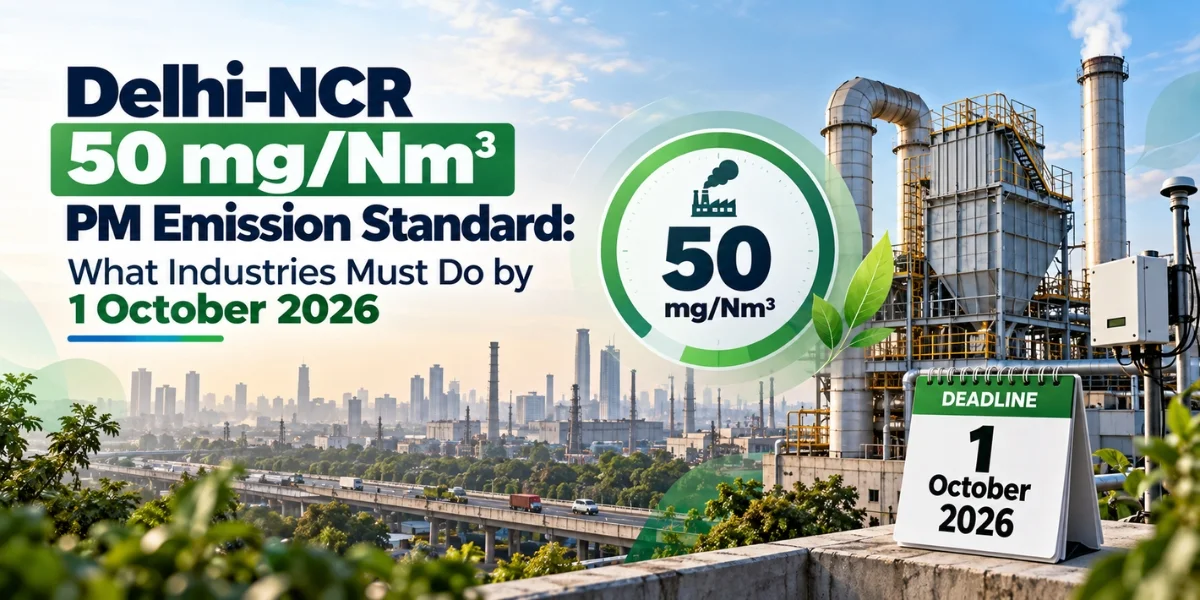 Delhi-NCR 50 mg/Nm³ PM Emission Standard: What Industries Must Do by 1 October 2026