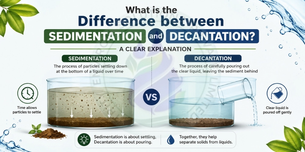 What is the Difference between Sedimentation and Decantation? A Clear Explanation