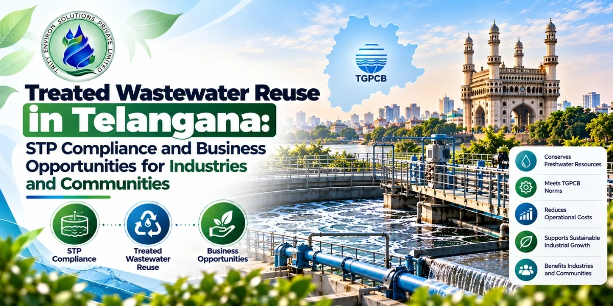 Treated Wastewater Reuse in Telangana: STP Compliance and Business Opportunities for Industries and Communities