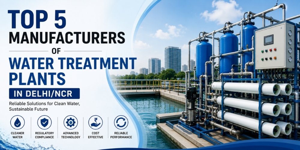 Top 5 Manufacturers of Water Treatment Plants in Delhi/NCR