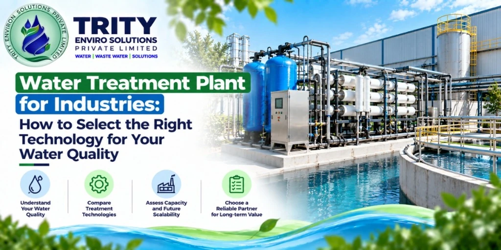 Water Treatment Plant for Industries: How to Select the Right Technology for Your Water Quality