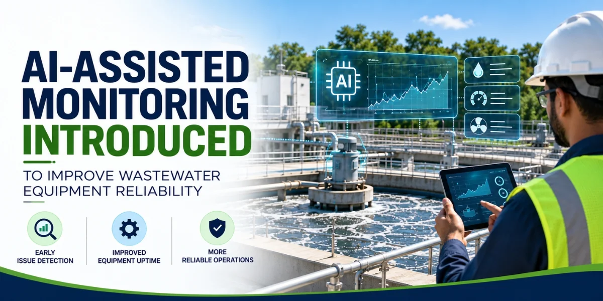 AI Monitoring Improves Wastewater Equipment Reliability