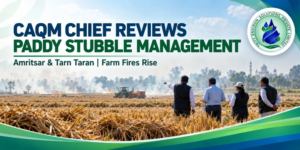 Punjab Stubble Burning: CAQM Reviews Amritsar and Tarn Taran After 542 Farm Fires