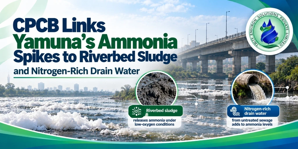 Why Yamuna Ammonia Levels Spike: CPCB Findings on River Sludge
