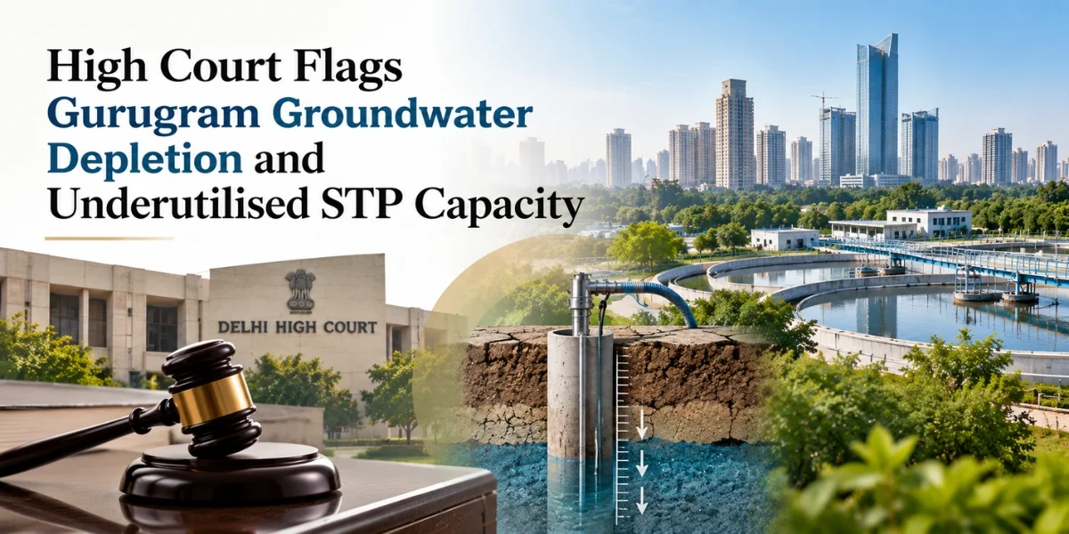 High Court Flags Gurugram Groundwater Depletion and Underutilised STP Capacity