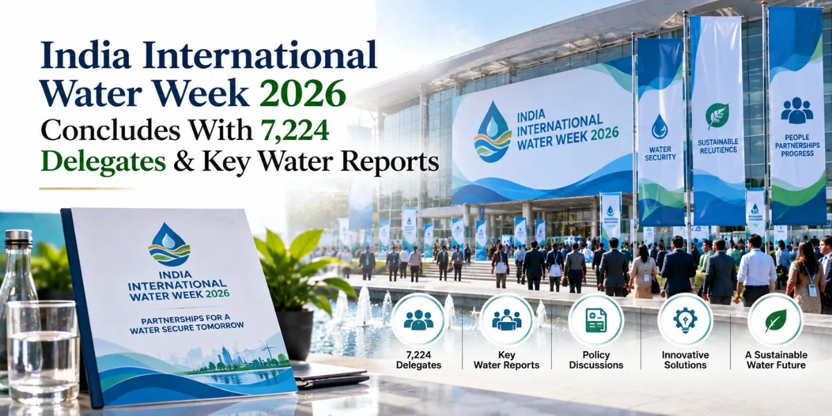 India International Water Week 2026 Concludes With 7,224 Delegates & Key Water Reports