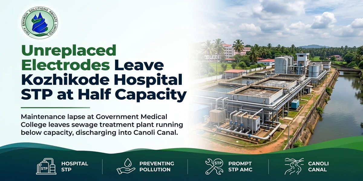Kozhikode Hospital STP Runs at Half Capacity, Dumps Waste in Canal