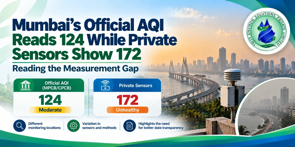 Mumbai AQI Gap: Why Official 124 vs Private 172 Sensors Differ