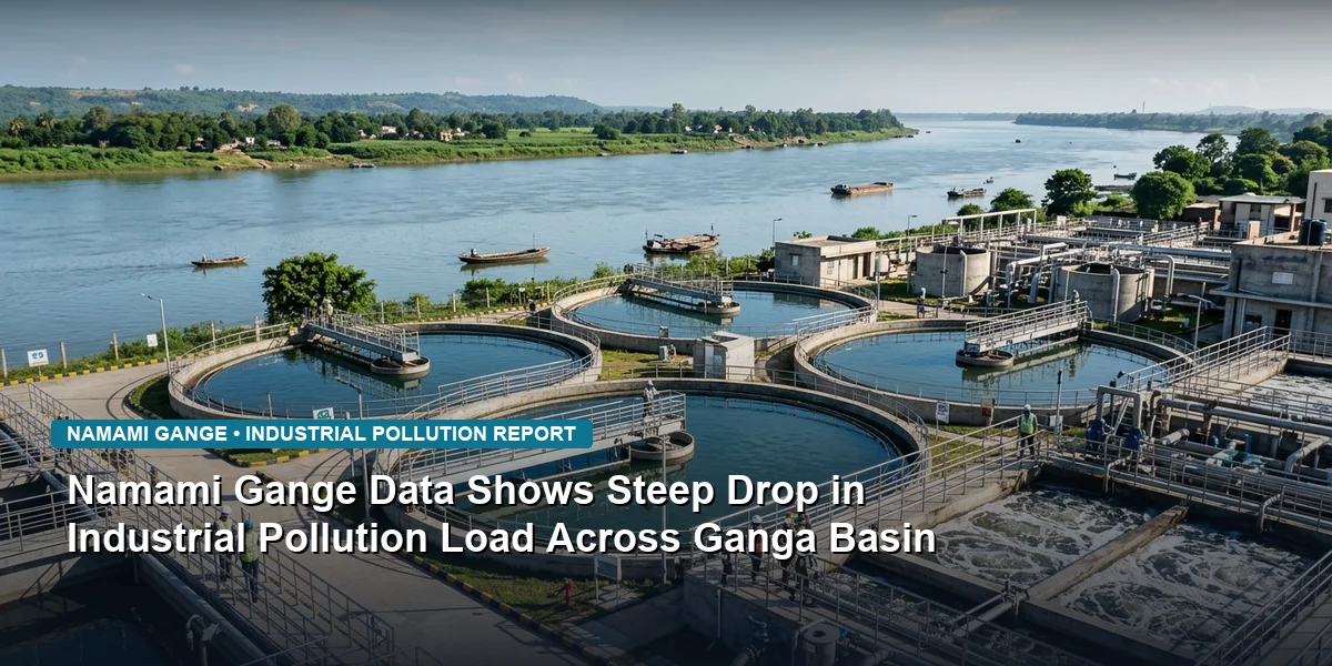 Namami Gange Data Shows Steep Drop in Industrial Pollution Load Since 2017