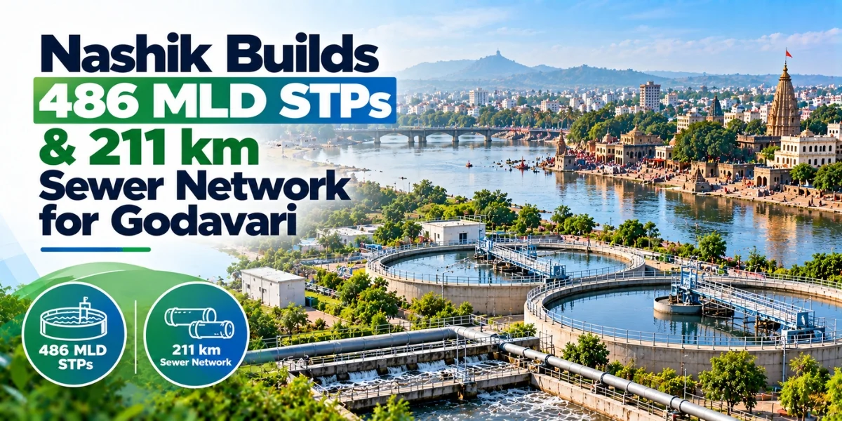 Nashik Builds 486 MLD STPs & 211 km Sewer Network for Godavari