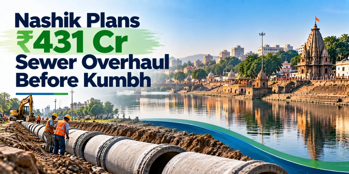 Nashik Plans ₹431 Cr Sewer Overhaul Before Kumbh