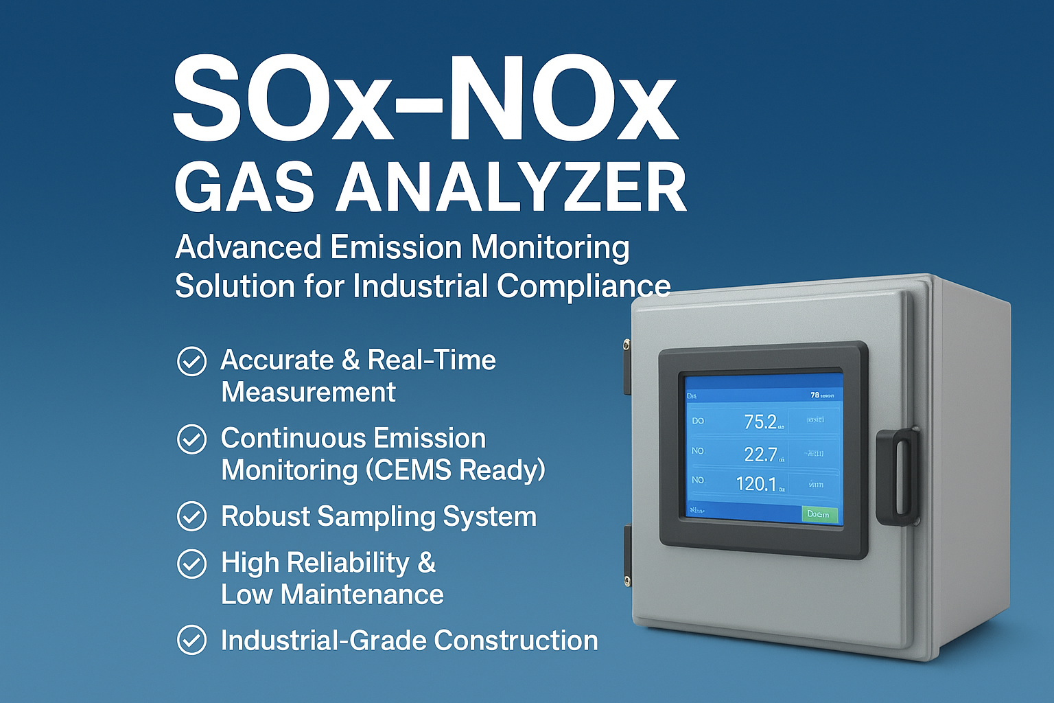 Sox Nox Gas Analyzer Supplier in Ghaziabad India